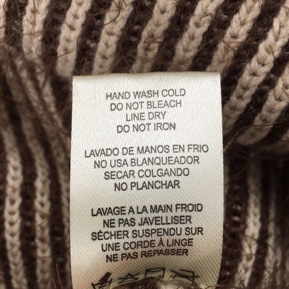 Simply Noelle Brown Tan Striped Cardigan Womens XXL Open Drape‎ Front Eyelash - Picture 8 of 11